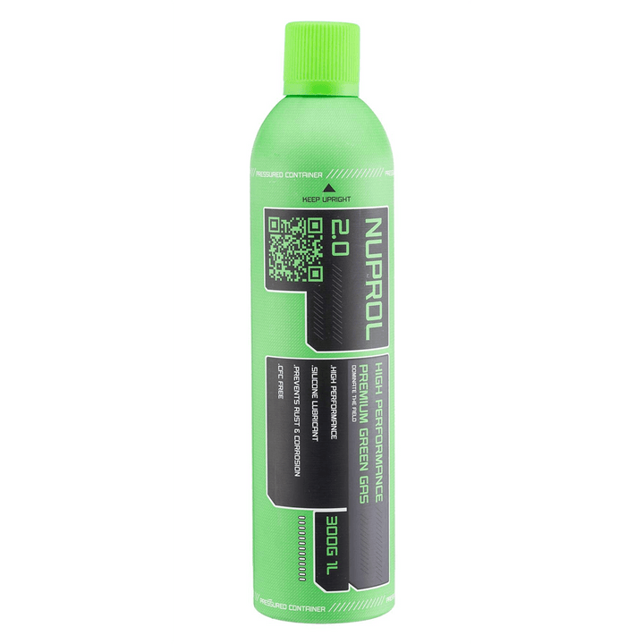 Bouteille Green Gaz Premium 2.0 enrichie en silicone de Nuprol 420ml - Vert